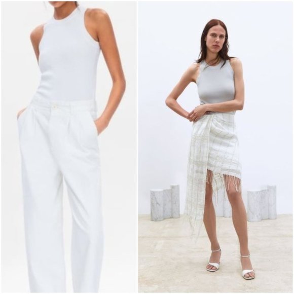 NWT ZARA LIMITED EDITION RIBBED KNIT SLEEVELESS TANK - Picture 4 of 16